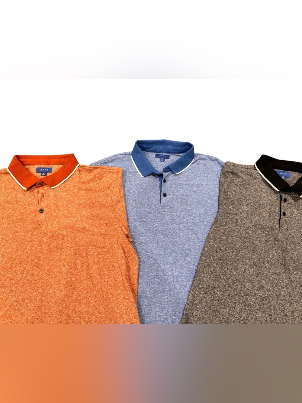 Apt. 9 Men's Polo Set - Blue, Gray, Orange